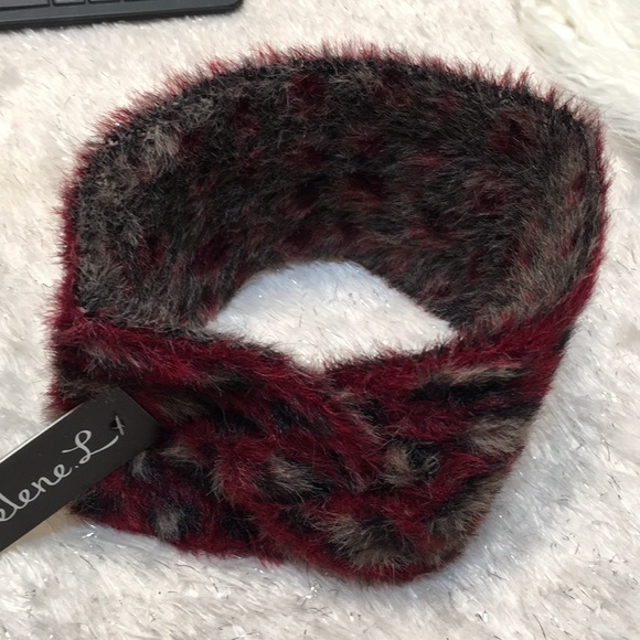 Leopard head wrap wine NEW - Picture 7 of 8